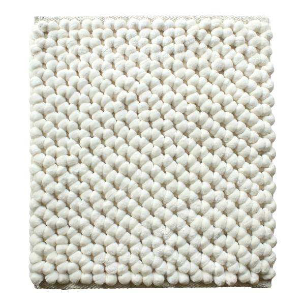 Tapis de bain Lusso Blanc vieilli - 60 x 60 cm