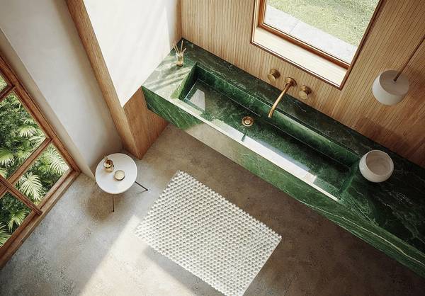 Tapis de bain Lusso Blanc vieilli - 60 x 60 cm