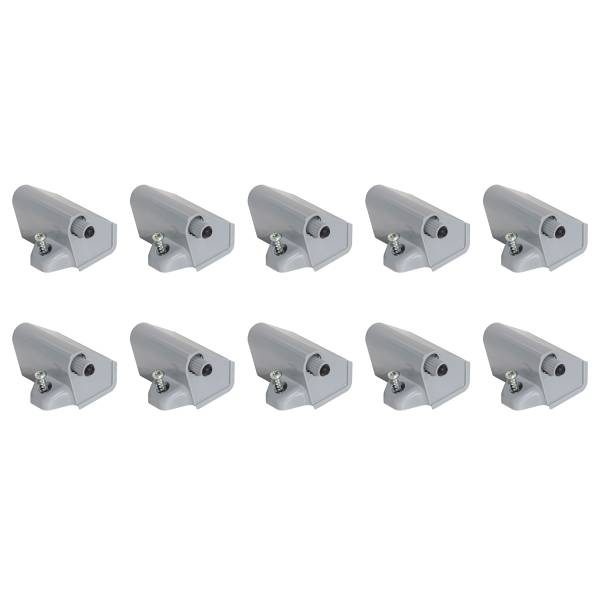 Drehtürendämpfer Rauch Blue Grau - 10er Set