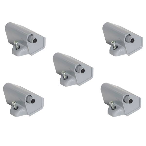 Drehtürendämpfer Rauch Blue Grau - 5er Set