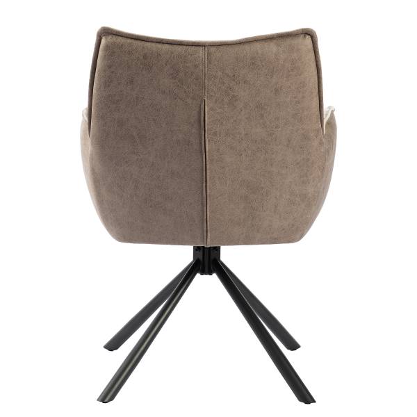 Armlehnenstuhl Vuzka 2er-Set Beige