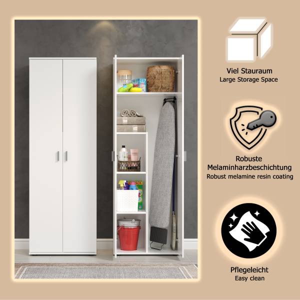 Mehrzweckschrank Basics Weiß