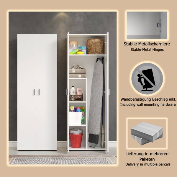 Mehrzweckschrank Basics Weiß