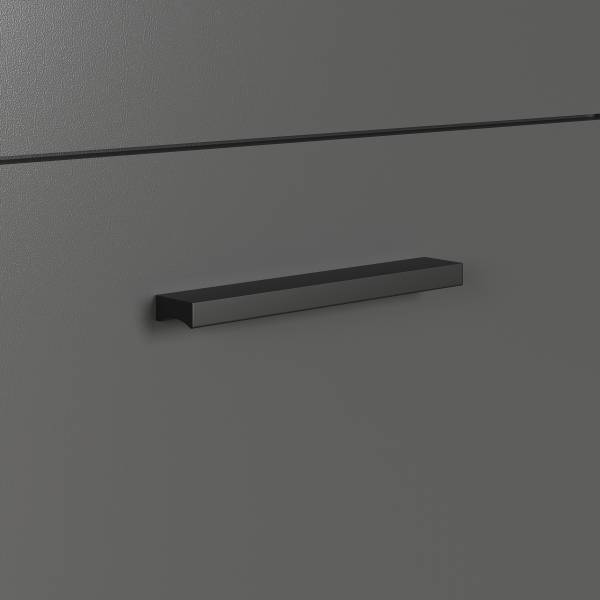 TV-Lowboard Esteban mit TV-Aufsatz Anthrazit / Eiche Evoke Dekor