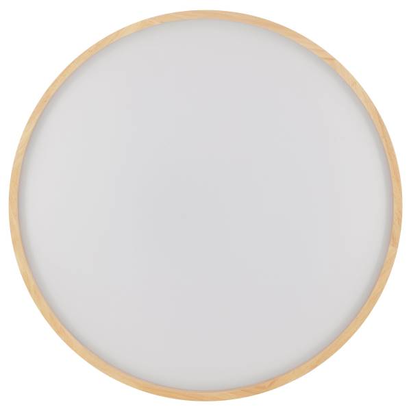 LED-Deckenleuchte Alson Eisen / Gummibaum - Braun - 1-flammig - Durchmesser: 50 cm