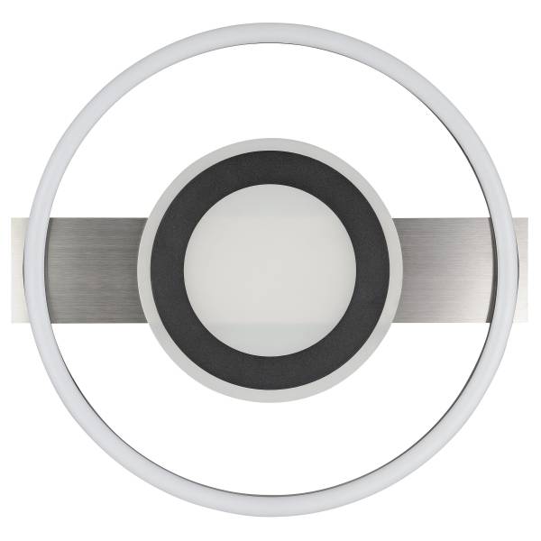 Plafonnier LED Type E Fer - Noir - Nb d'ampoules : 1 - Blanc chaud