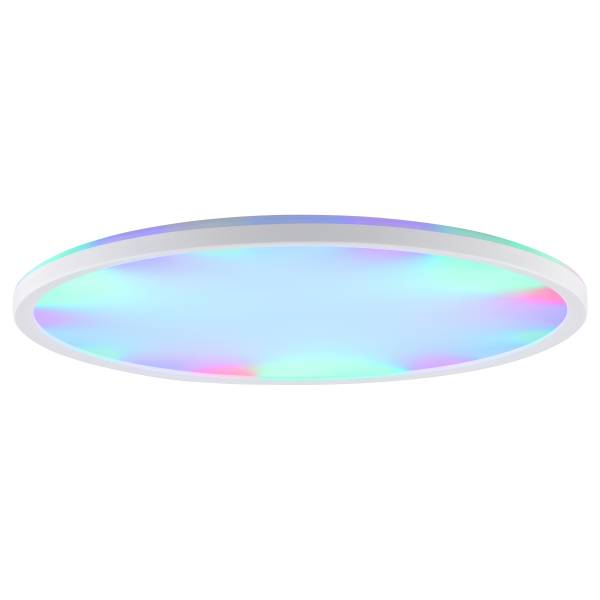 Plafonnier LED Lumaro Plastique - Blanc - 1 flamme