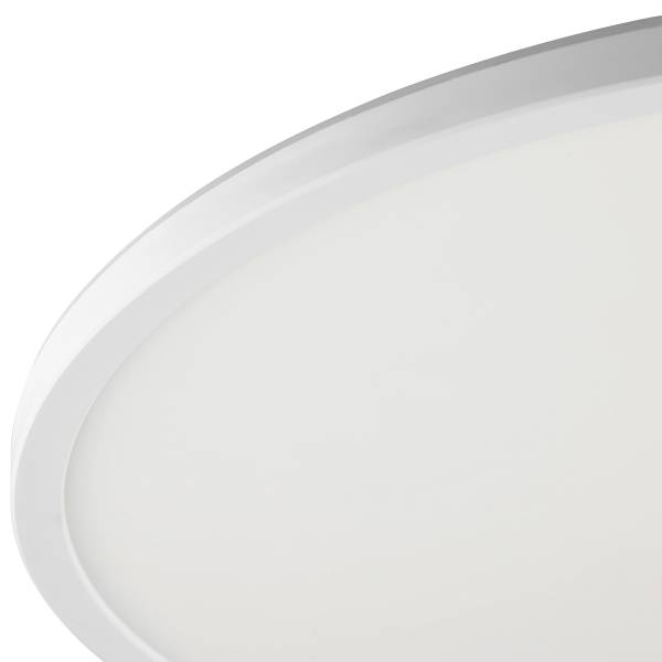 Plafonnier LED Lumaro Plastique - Blanc - 1 flamme