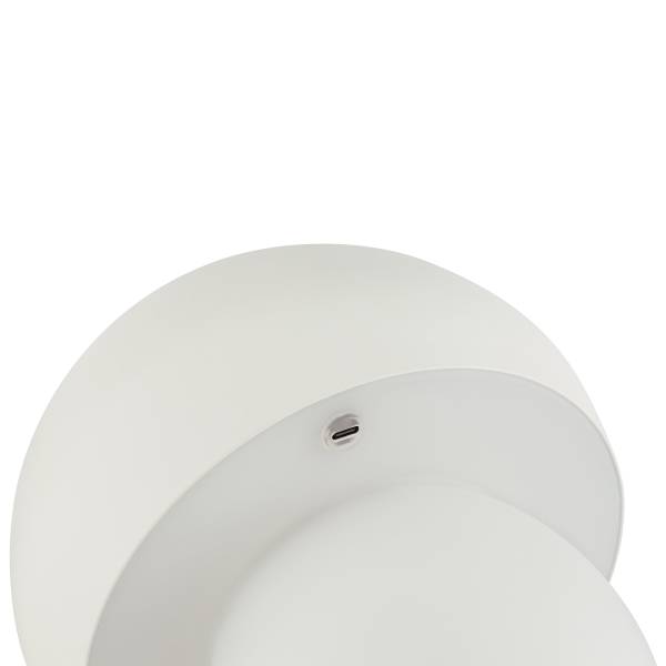 LED-tafellamp Dupis ijzer - wit - 1-lichts