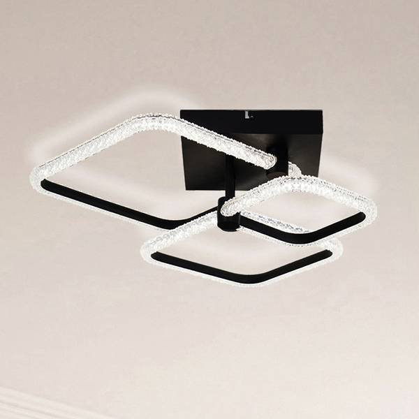 LED-Deckenleuchte Aydin Typ B Aluminium - Schwarz - 3-flammig