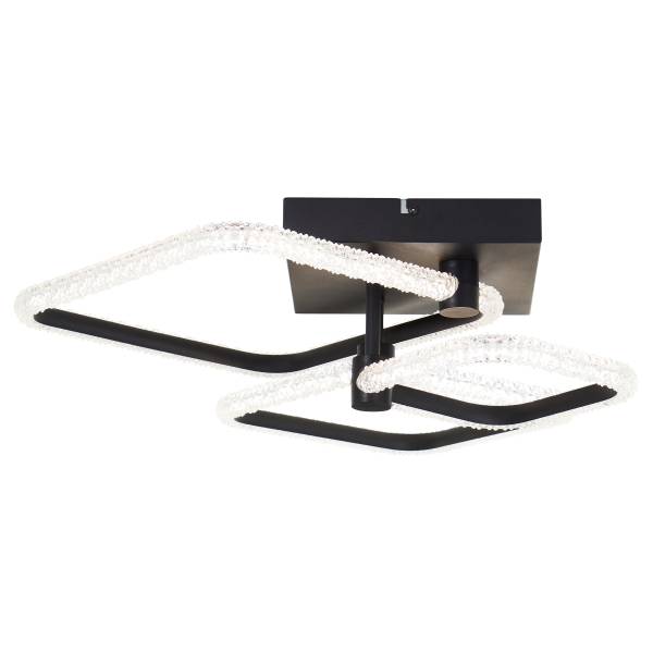 LED-Deckenleuchte Aydin Typ B Aluminium - Schwarz - 3-flammig