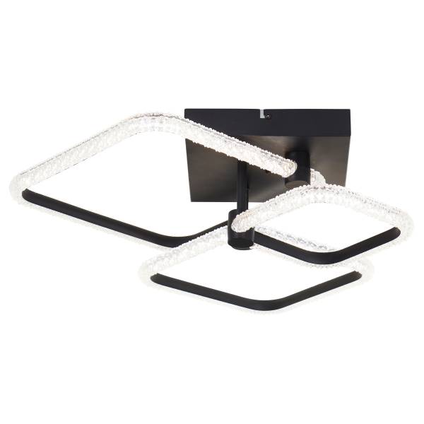 LED-Deckenleuchte Aydin Typ B Aluminium - Schwarz - 3-flammig