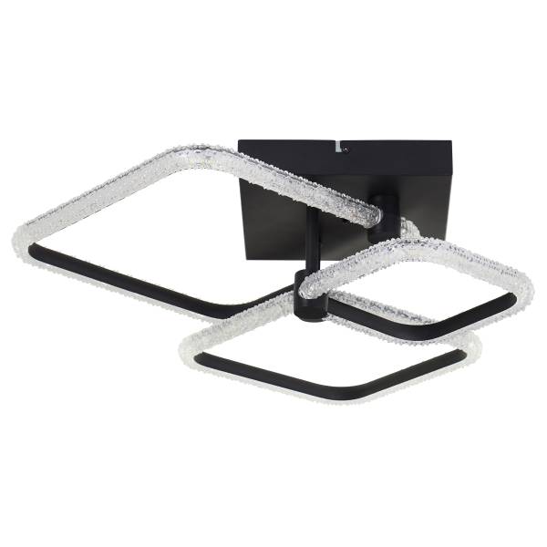 LED-Deckenleuchte Aydin Typ B Aluminium - Schwarz - 3-flammig