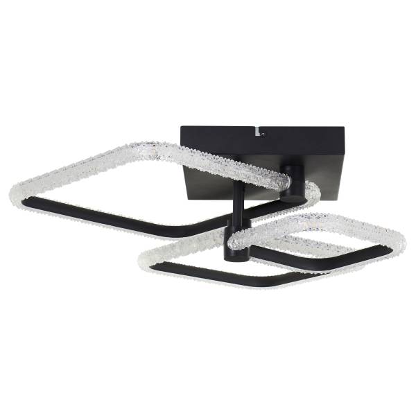 LED-Deckenleuchte Aydin Typ B Aluminium - Schwarz - 3-flammig