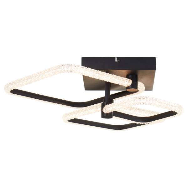 LED-Deckenleuchte Aydin Typ B Aluminium - Schwarz - 3-flammig
