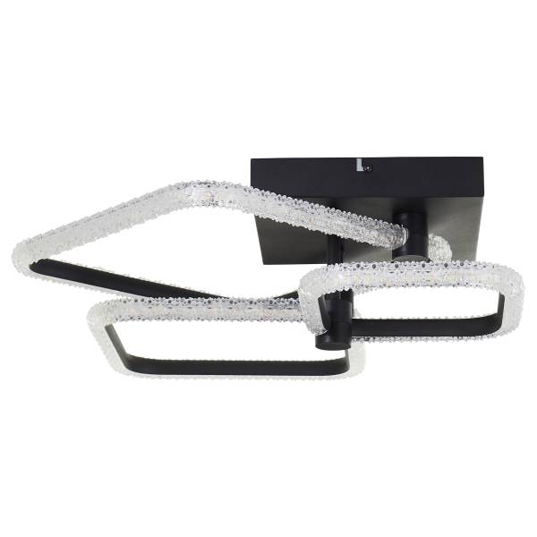 LED-Deckenleuchte Aydin Typ B Aluminium - Schwarz - 3-flammig