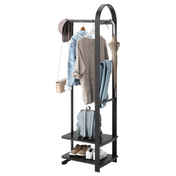 Garderobe Bellwood schmal Schwarz