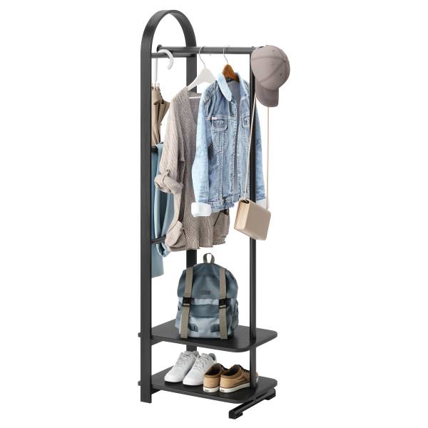 Garderobe Bellwood schmal Schwarz