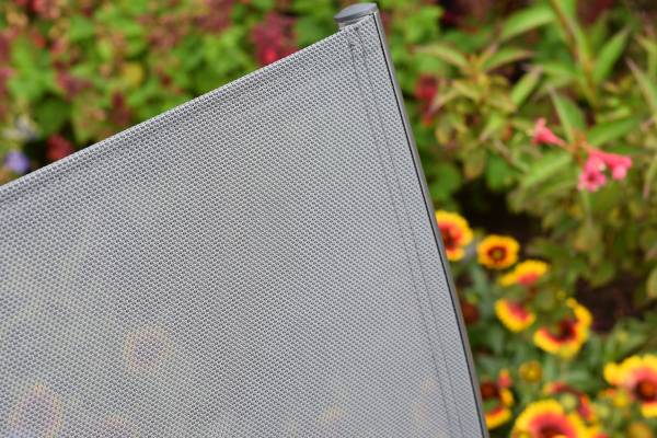 Stapelstuhl Milano 2er-Set Grau - Polyester - Aluminium - 57 x 90 x 56 cm