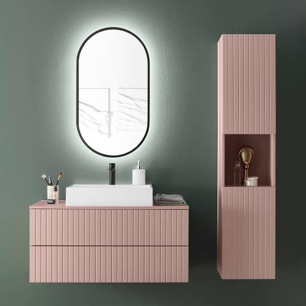 Ensemble de salle de bain AITOO Type A Rose vieilli