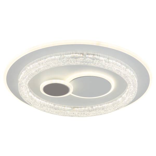 LED-Deckenleuchte Kriswall Eisen - Weiß - 1-flammig