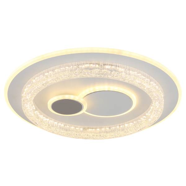 LED-Deckenleuchte Kriswall Eisen - Weiß - 1-flammig