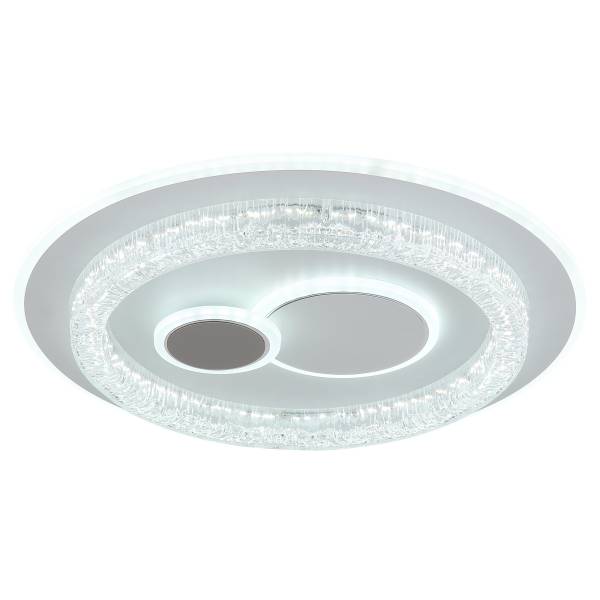LED-Deckenleuchte Kriswall Eisen - Weiß - 1-flammig