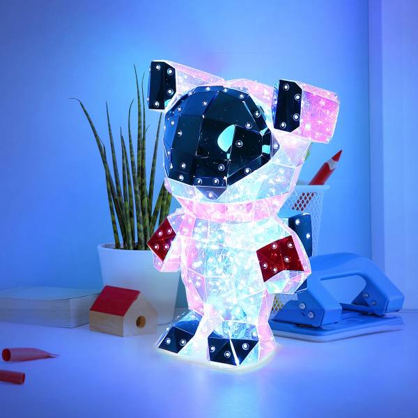 LED-Tischleuchte Brondar Teddy Acrylglas - Mehrfarbig - 1-flammig