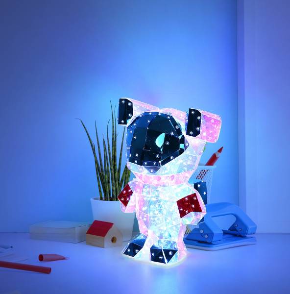 LED-Tischleuchte Brondar Teddy Acrylglas - Mehrfarbig - 1-flammig