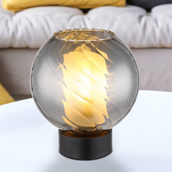 Lampe de table Ulf Fer - Noir - 1 flamme