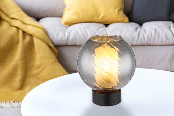 Lampe de table Ulf Fer - Noir - 1 flamme