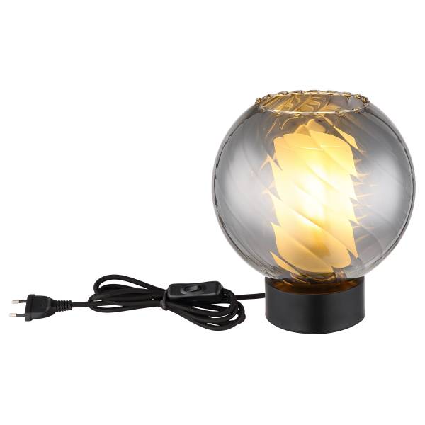 Lampe de table Ulf Fer - Noir - 1 flamme