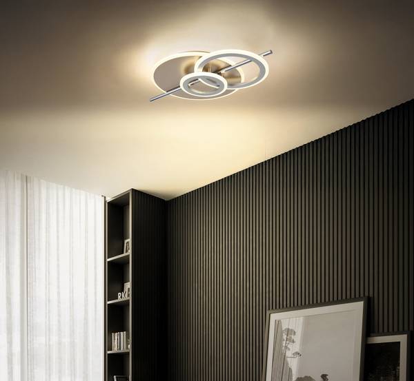 LED-plafondlamp Norris ijzer - champagnekleurig - 1-lichts