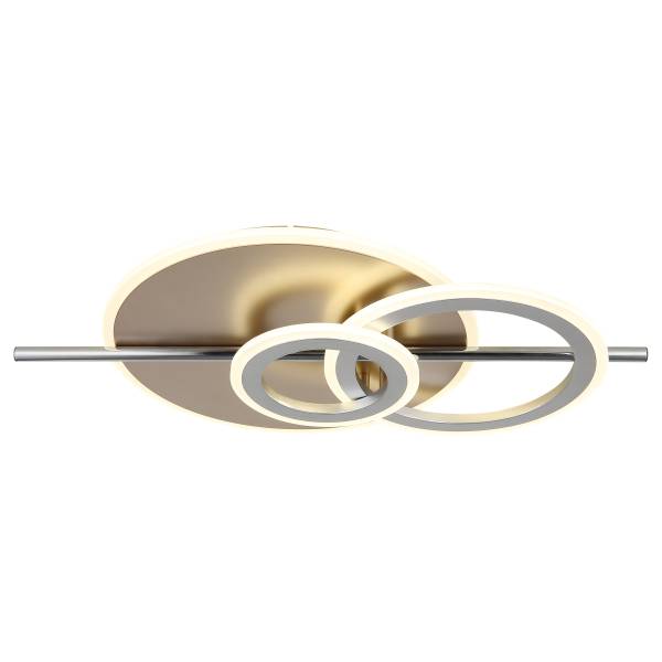 LED-plafondlamp Norris ijzer - champagnekleurig - 1-lichts