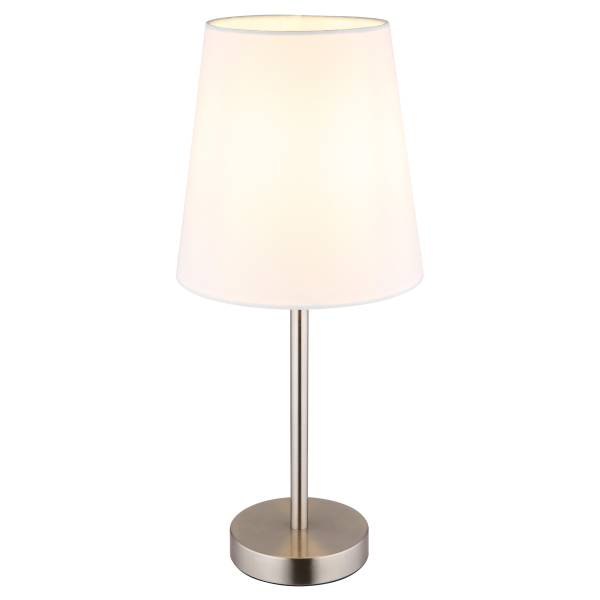 Tischleuchte Joris Eisen - Nickel Matt - 1-flammig - Silber