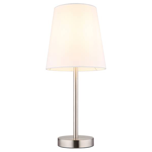 Tischleuchte Joris Eisen - Nickel Matt - 1-flammig - Silber