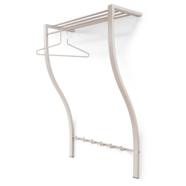 Wandkapstok Carve beige - staal - 75 x 113 x 29 cm