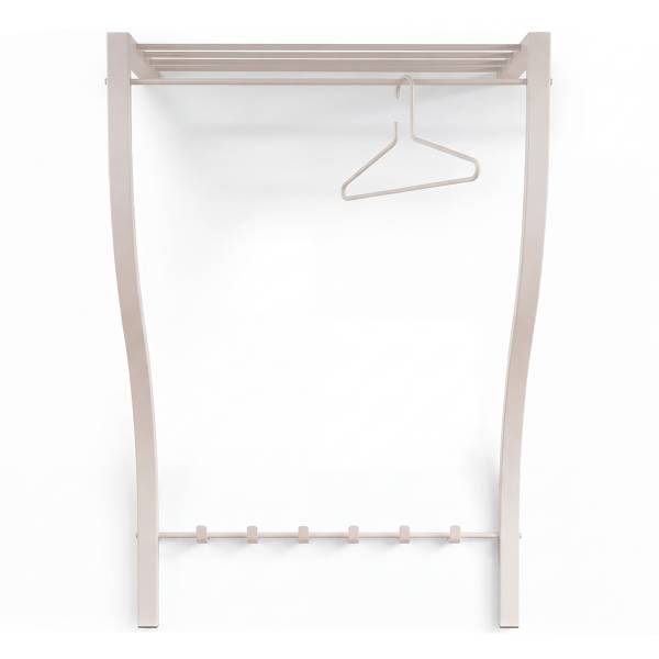Wandkapstok Carve beige - staal - 75 x 113 x 29 cm