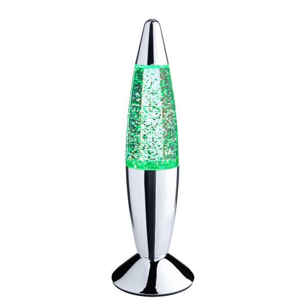 LED Glitter-Leuchte LITTLE FLOW ABS/Glas - Silber