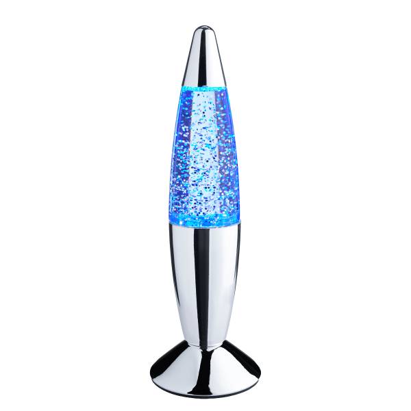 LED Glitter-Leuchte LITTLE FLOW ABS/Glas - Silber