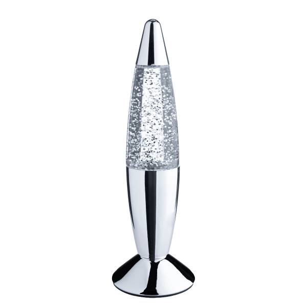LED Glitter-Leuchte LITTLE FLOW ABS/Glas - Silber