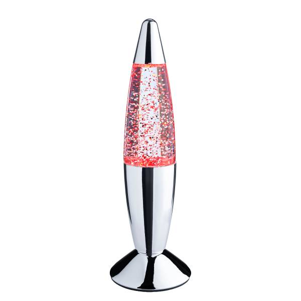 LED Glitter-Leuchte LITTLE FLOW ABS/Glas - Silber
