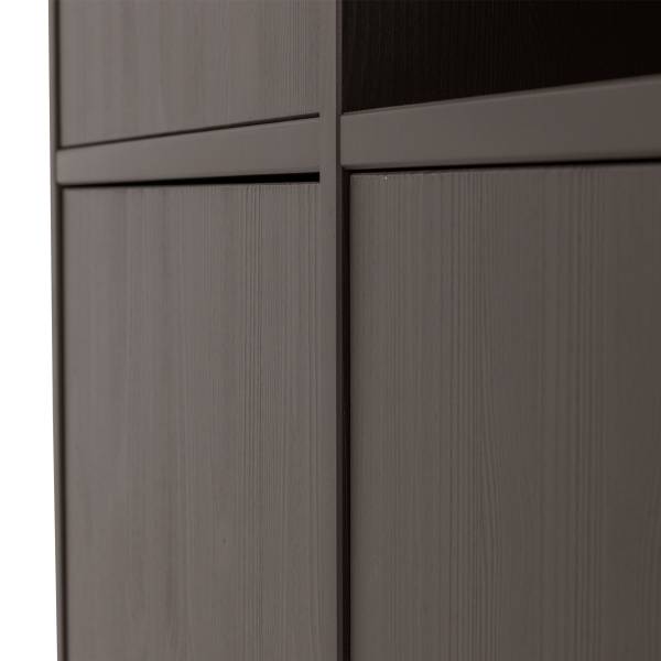 Massiver Schrank Meggy - 108 cm Braun - Ausrichtung rechts