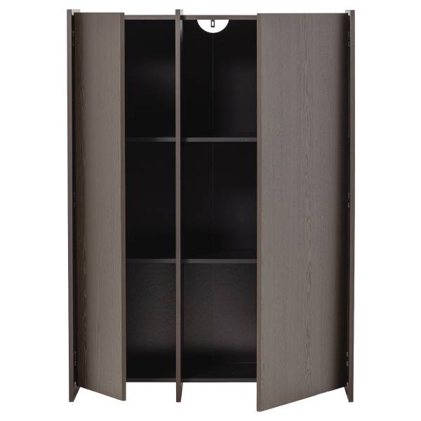 Massives Highboard Brock Graubraun