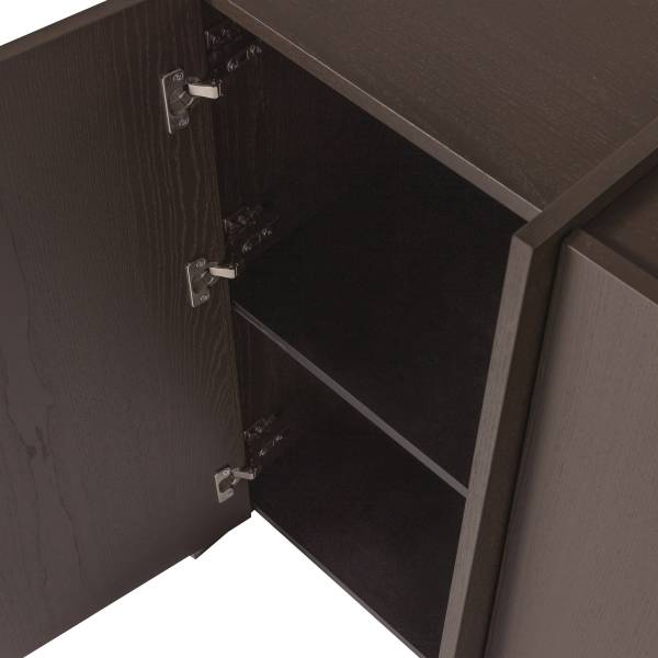 Massives Highboard Brock Graubraun