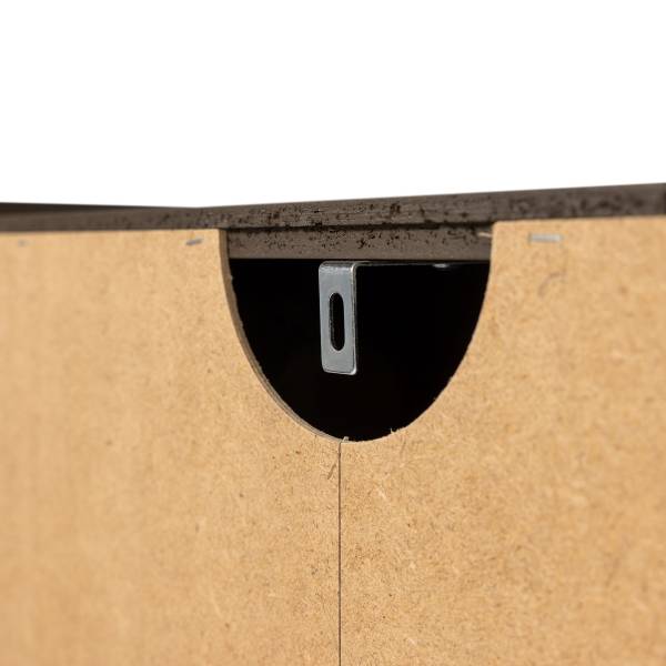 Massives Highboard Brock Graubraun