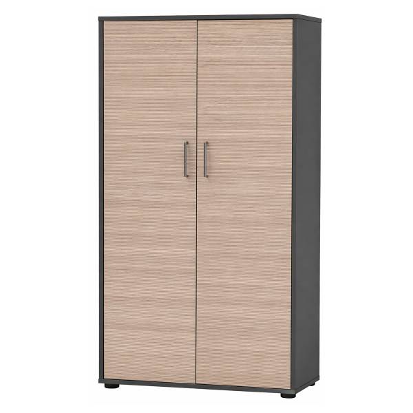 Aktenschrank Metz Anthrazit - Höhe: 150 cm