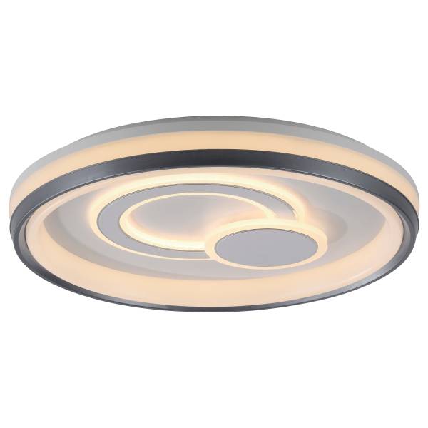 Plafonnier LED Q-Emilia Fer - Blanc - 1-flamme