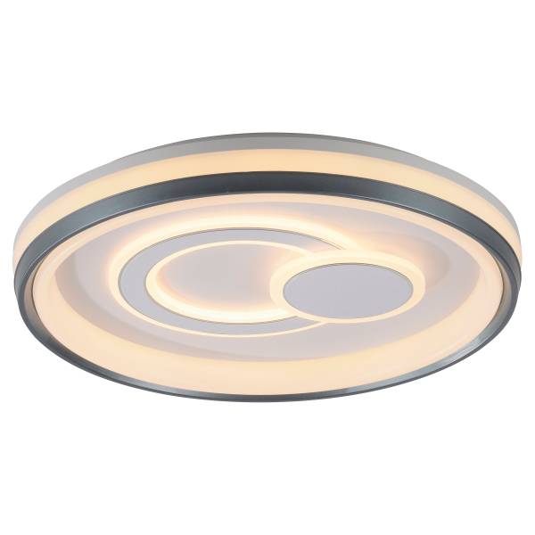 Plafonnier LED Q-Emilia Fer - Blanc - 1-flamme