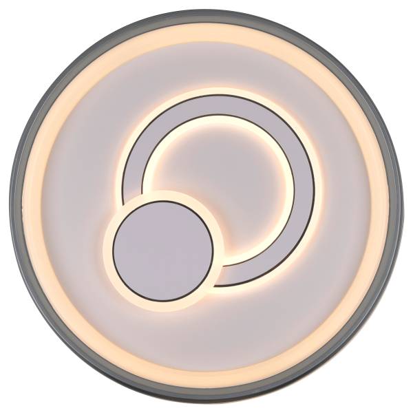 Plafonnier LED Q-Emilia Fer - Blanc - 1-flamme